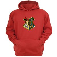 Genérico - Polerón Canguro Howarts Rojo Talla M Unisex