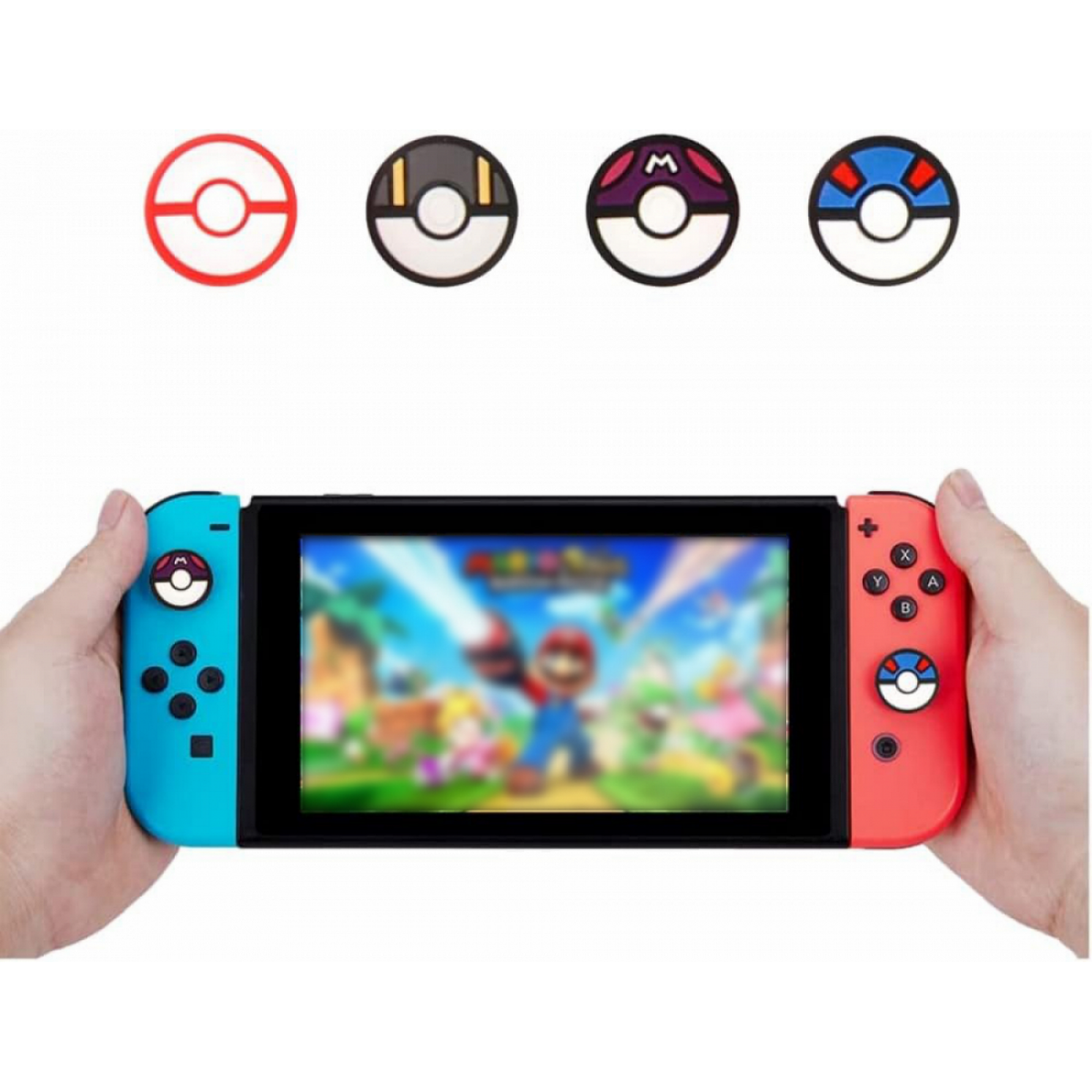 Funda Con Tapas De Grip Para Pulgar Aaronmei Nintendo Switch/oled/lite Silicona