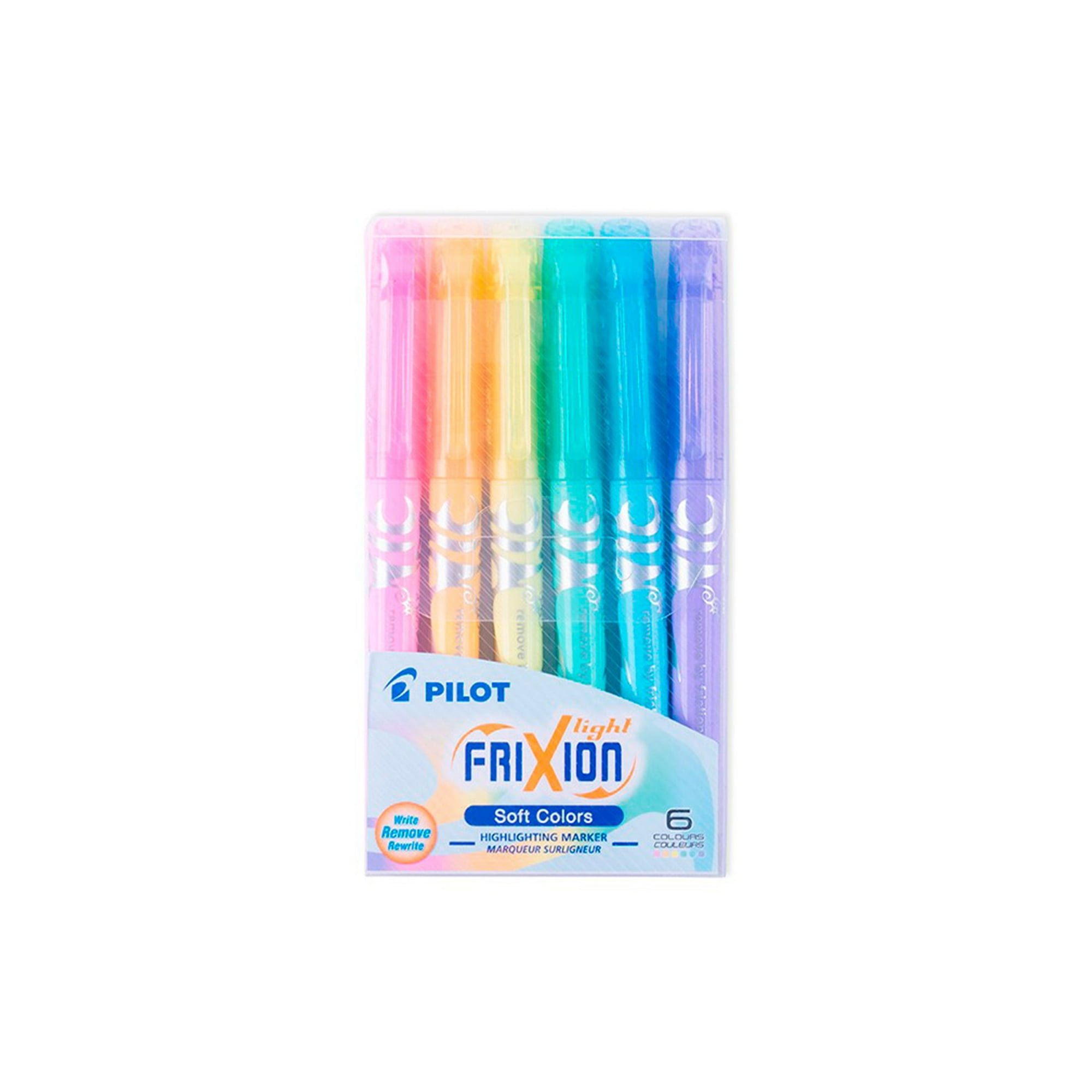 Set 6 Destacadores Frixion Light Soft Color Pilot