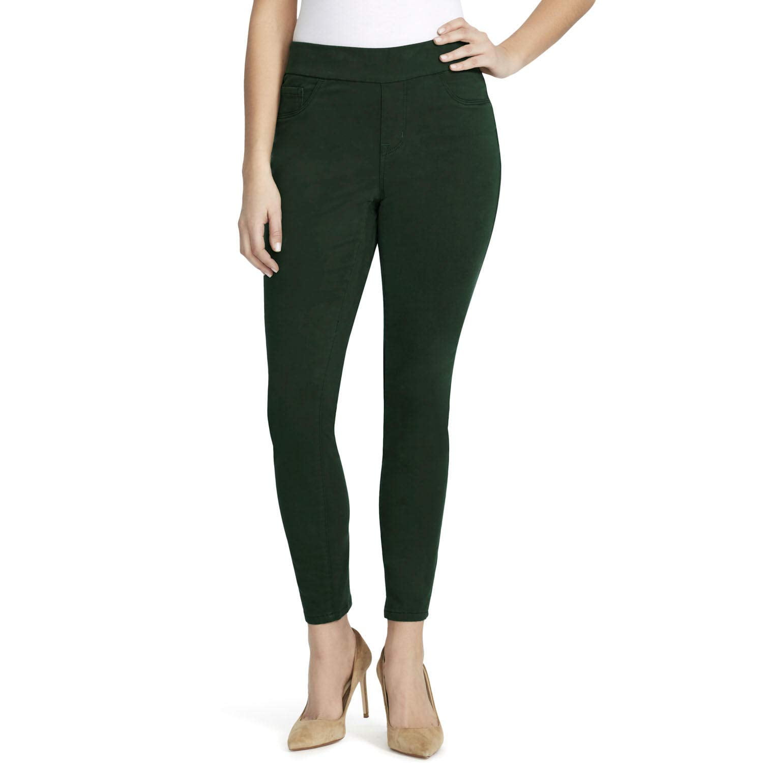 Pantalones Skinny De Mujer Nine West Heidi Con Cintura Elástica En Color Verde Selva