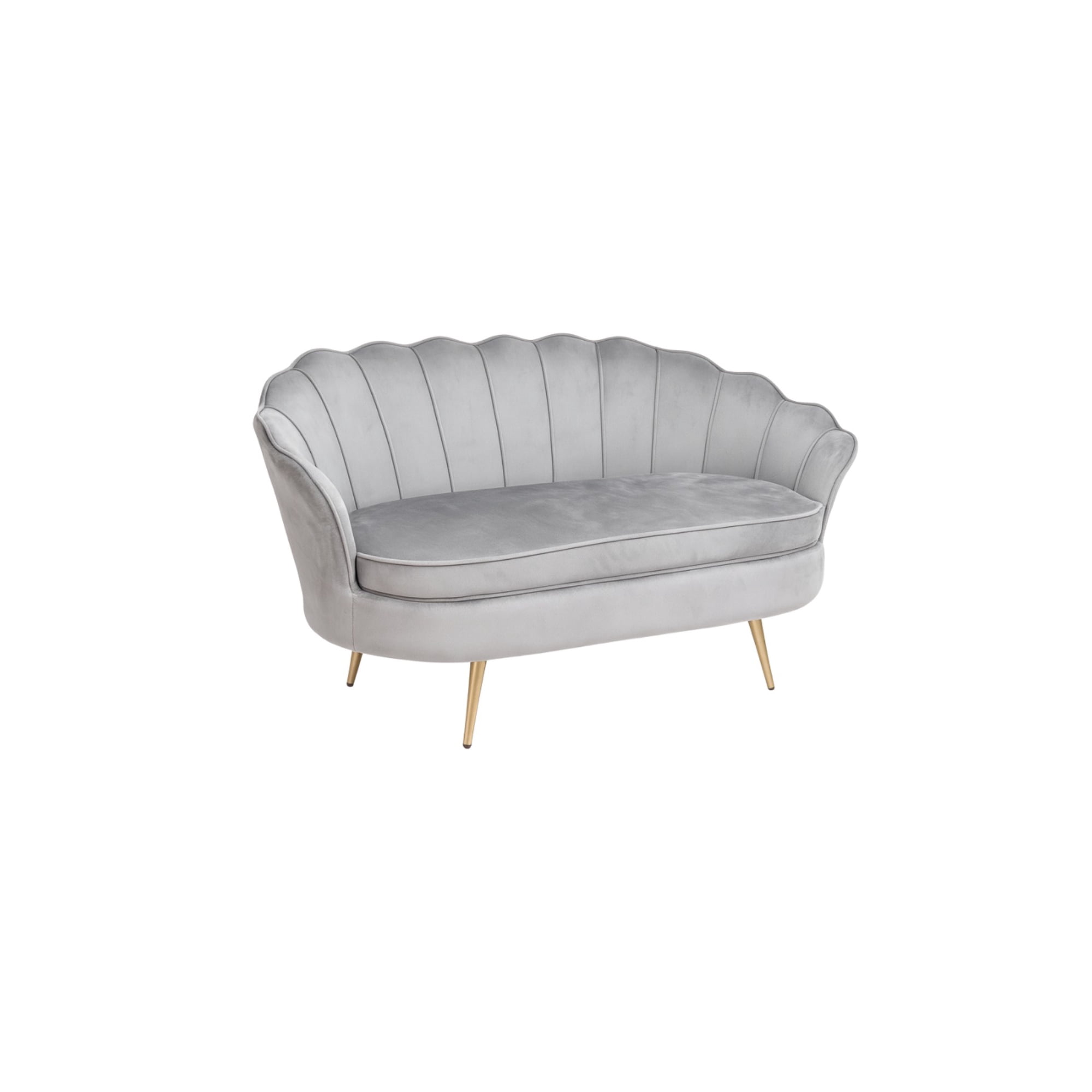 Habita2 Chile - Sillon Shell 2 Cuerpos Gris Gold