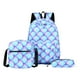 thumbnail image 1 of 3pcs/Set Laptop Backpack Adjustable Strap Fashion Women Nylon Travel Backpack Cute Gradient Work Rucksack for Work School Travel, 1 of 3