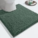 thumbnail image 2 of Alfombra de baño en forma de U, supersuave, peluda y con contorno para el suelo del baño, esponjosa, absorbente de agua, antideslizante, lavable a máquina, secado rápido, 2 of 5