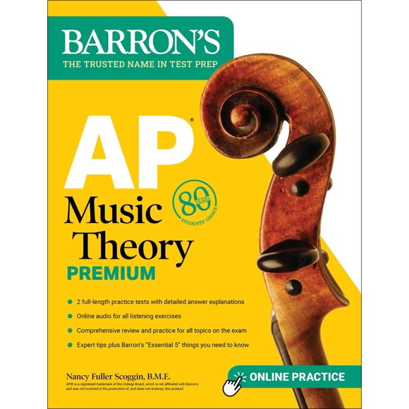 Libro Barron's AP Music Theory Premium 5ª Edición