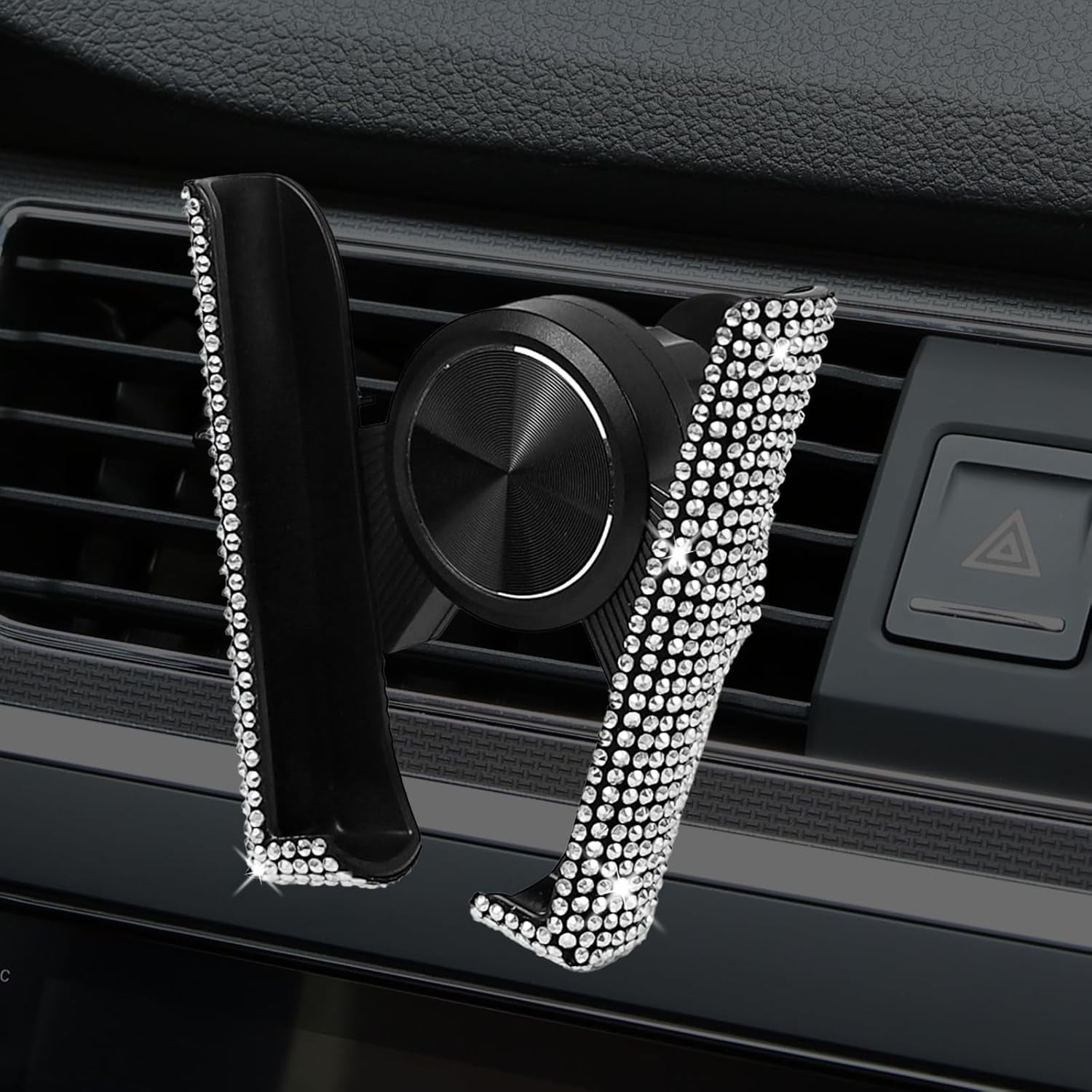 Genérico - Soporte De Cristal Ajustable Para Teléfono De Coche - Soporte De Salpicadero Para Ventilación De Aire, Soporte Universal Para Teléfono Móvil De Vehículo - Blanco