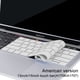 thumbnail image 1 of Protector de teclado ultrafino compatible con MacBook Pro con Touch Bar de 13/15 pulgadas (A1706/A1707) - Diseño estadounidense, 1 of 8