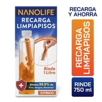 Nanolife - Limpiapisos Desinfectante - Aroma Citrico - Recarga (1X)
