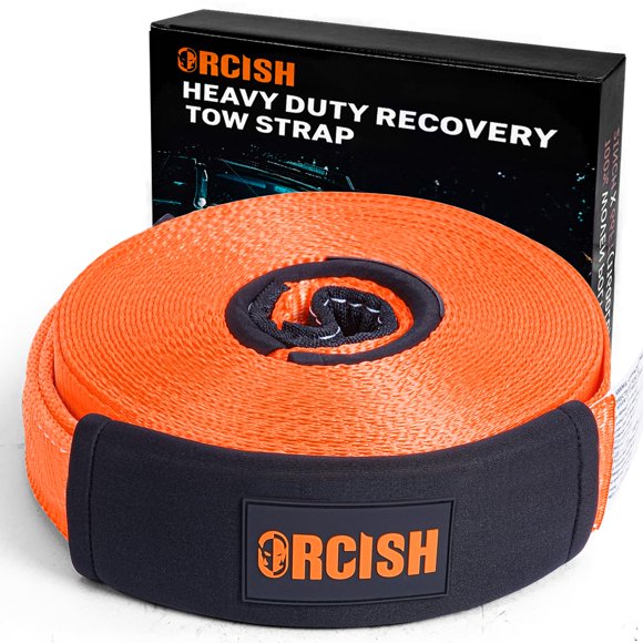 Cinta de remolque ORCISH 5 cm × 20 m con bucles de alta resistencia