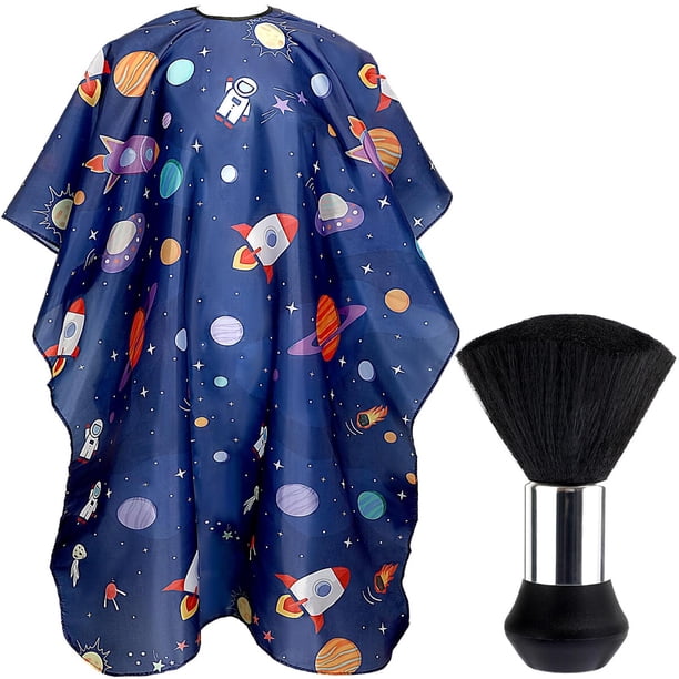 FEBSNOW Kids Hair Cutting Cape, Professional Barber Cape with Neck ...