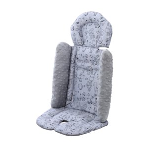 Magideal - Cojín Para Cochecito, Almohadilla De Asiento, Acolchado Grueso, Cómodo, Antideslizante, Para Trona, Cochecito Para Recién Nacidos, Colchón, Almohadill Gris