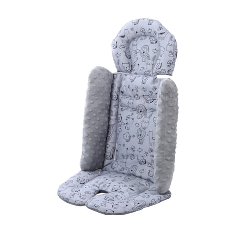 Magideal - Cojín Para Cochecito, Almohadilla De Asiento, Acolchado Grueso, Cómodo, Antideslizante, Para Trona, Cochecito Para Recién Nacidos, Colchón, Almohadill Gris