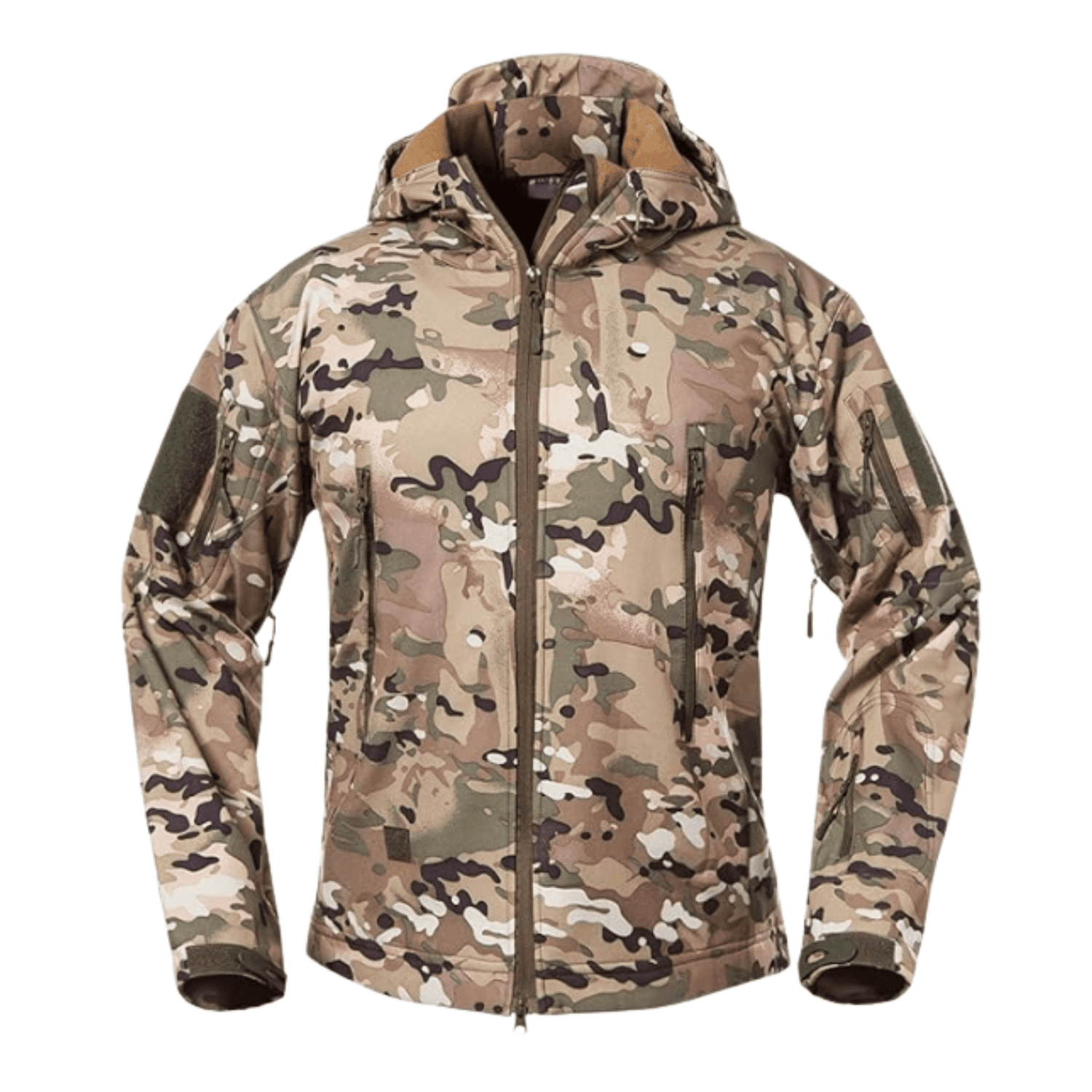 Genérico - Chaqueta Softshell Tactica Militar Con Capucha Impermeable