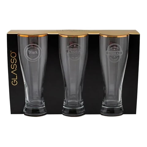 Glasso - Set 3 Vasos Cerveza 460 Ml