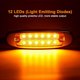 thumbnail image 3 of Luz Marcador LED Jamarco Jam019A 6.2 in 12 LED Ámbar 20 un, 3 of 3