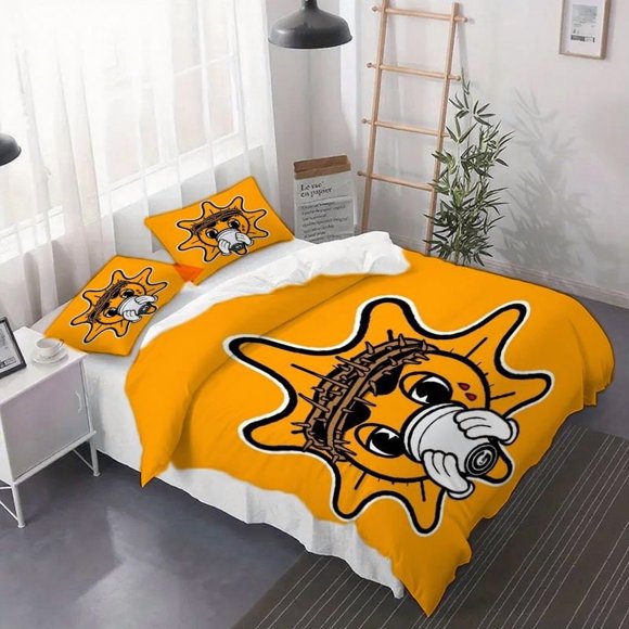 3pcs GLO Duvet Cover Set - 3pcs Bedding Set Includes Duvet Cover and Pillowcases