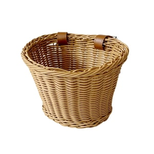 Ioensy - Cesta De Bicicleta Para Niños Cesta De Bicicleta Para Niños De Ratán De Imitación Tejida Desmontable