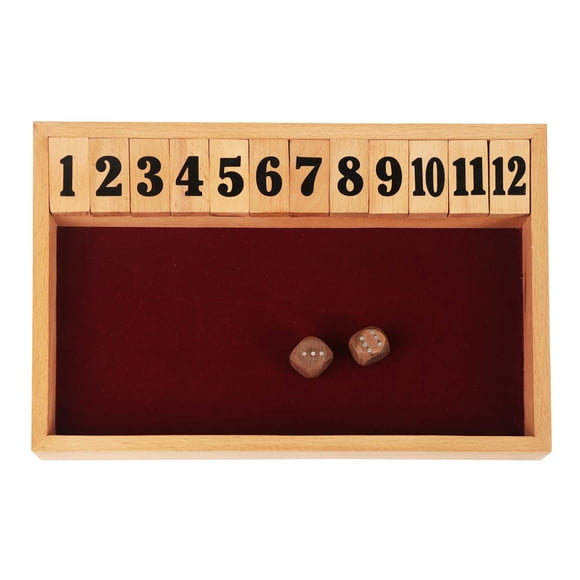 Juego Shut The Box Store India de 12 piezas con madera de mango