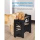 thumbnail image 4 of Cuencos Elevados para Perro Vantic Ajustables Grande/Extra Grande Negro, 4 of 6