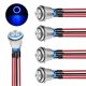 thumbnail image 1 of Interruptor pulsador Nilight 16 mm 12 V azul con arnés de cableado, 1 of 9