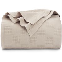 Utopia Bedding - Ropa De Cama Blanket Utopia, Color Caqui, 100% Algodón, Tamaño King, 350 G/M²