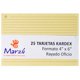 thumbnail image 1 of Tarjetas Kardex 4 x 6, 1 Un, 1 of 1
