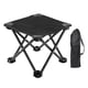 thumbnail image 2 of Taburete De Camping Ligero, Otomano, Reposapiés Para Parque, Mochileros, Patio, Color Negro, 2 of 5