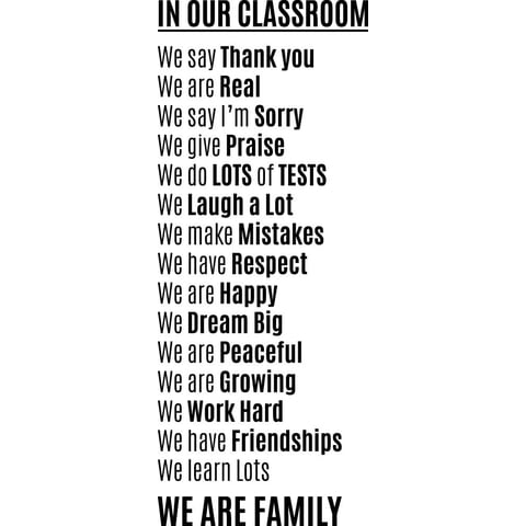 Rienda Libre Graphics - Decomural In This Classroom School Ws-51041