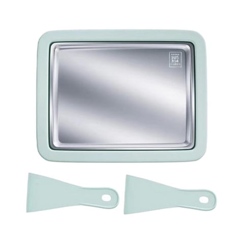 Bothyi - Rodillo Para Hacer Helados Diy Con 2 Rascadores Acero Inoxidable 304 Verde Versátil