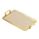 thumbnail image 3 of Bandeja Para Servir Con Asas Bandeja Para Comer Para Centro De Mesa Rectangular Borde Dorado ámbar, 3 of 5