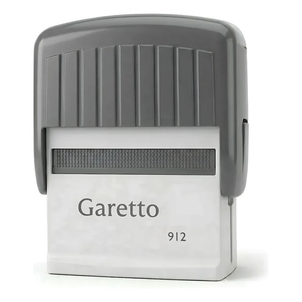 Timbre Sello Garetto 912 Automático Personalizado 19x46mm