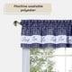 thumbnail image 3 of Cortinas con cenefa ACHIM Soft Live Love Laugh, azul marino, 3 of 6