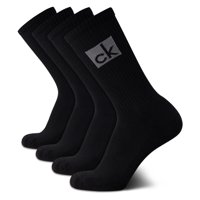 Calcetines De Hombre Calvin Klein 4 Pares Negros A Media Pantorrilla