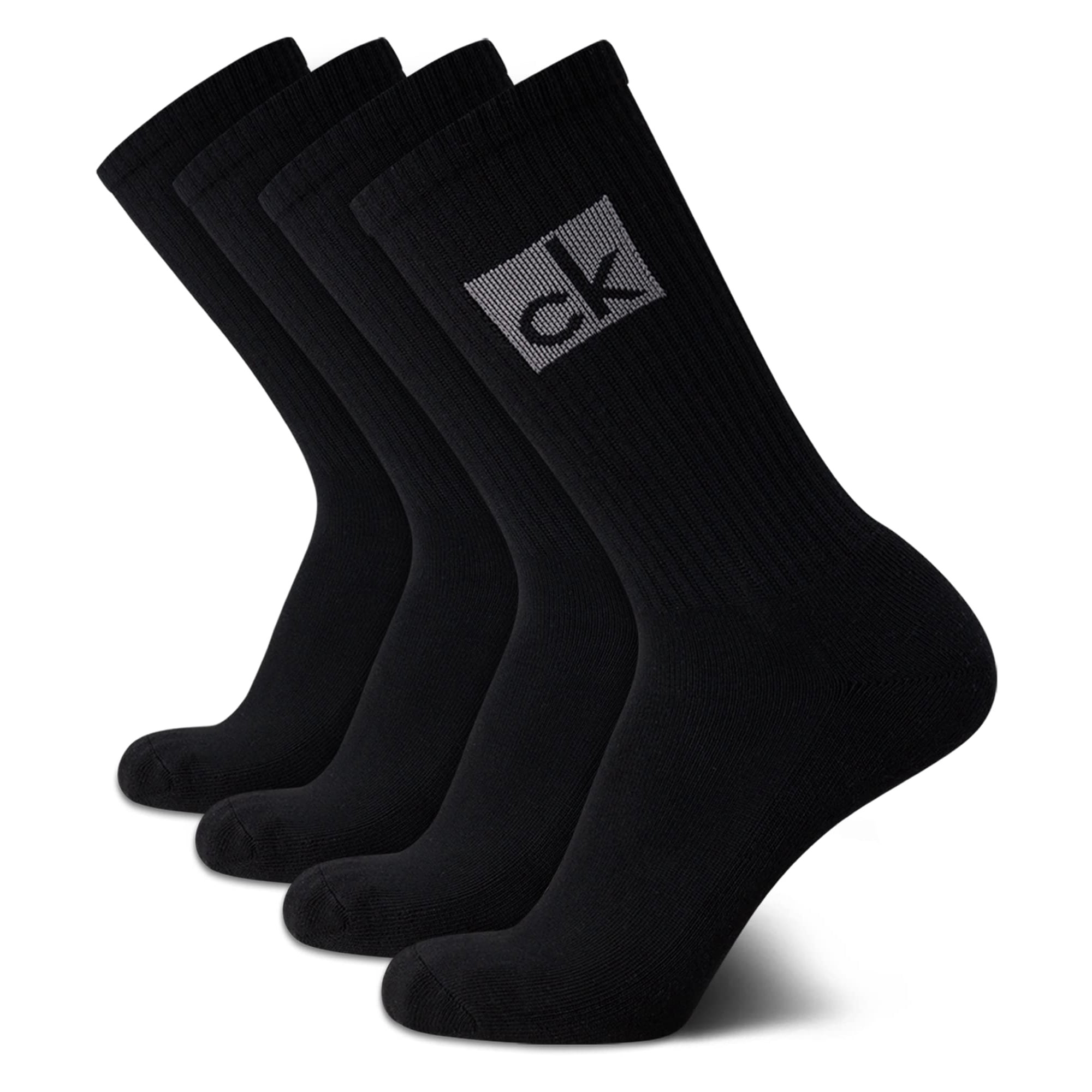 Calcetines De Hombre Calvin Klein 4 Pares Negros A Media Pantorrilla