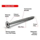 thumbnail image 2 of Tornillo Volcanita Wisefix H/fino Pta/fina Zincado 6x2 100u, 2 of 7