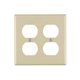thumbnail image 1 of Placa de pared dúplex termoestable de 2 elementos Leviton 86016, color marfil, 1 of 1