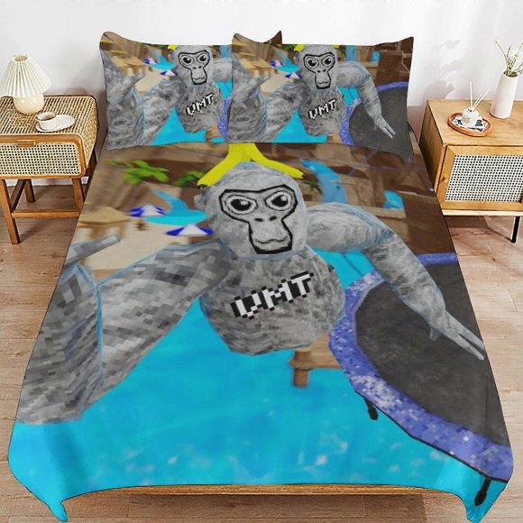 Gorilla Tag Bedding Set Duvet Cover Comfortable and Lightweight Cartoon Bedding3 Piece (case)