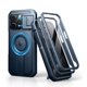 thumbnail image 1 of Funda Dexnor para iPhone 15 Pro con cámara deslizante, color azul marino, 1 of 7