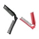 thumbnail image 4 of 2 Uds Peine De Pelo Plegable Cepillo De Doble Cabeza Mini Peine De Bolsillo Negro Rojo, 4 of 5