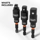 thumbnail image 2 of Juego de Adaptadores de Dados Klein Tools 65813SW de Impacto con Giro de 20°, 2 of 5