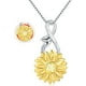 thumbnail image 1 of Collar girasol giratorio plata 925, 1 of 3