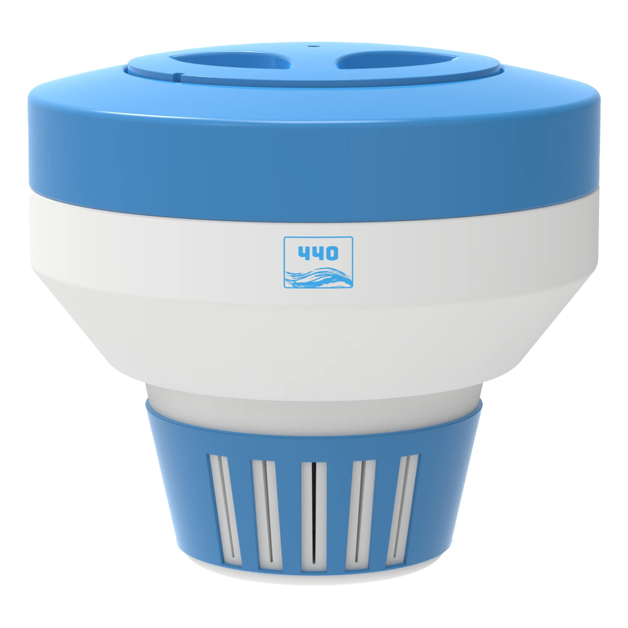 Dispensador Flotante De Cloro 440 Para Piscina Con Lengüetas De 5 X 3 Pulgadas