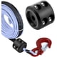 thumbnail image 4 of Tope de goma para cabrestante, tope de gancho para cable de cabrestante, protector de cuerda de goma, tope de goma para gancho de cable de cabrestante con tornillos y tuercas de acero inoxidable, tope, 4 of 5