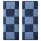 thumbnail image 1 of REGALWOVEN Juego de Toallas Decorativas de Mano a Cuadros para Baño 14" x 28", Toallas Faciales de Algodón Suaves y Absorbentes para Spa, Baño, Gimnasio, Cocina Azul Oscuro y Cuadros Azules 2 Piezas, 1 of 7