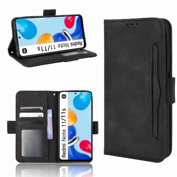 Funda Cartera Magnética para Xiaomi Redmi Note 11 4G- Tarjetero Desmontable, Cuero PU, Soporte