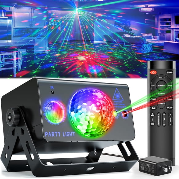 Luz estroboscópica LED Caivimvn Disco Ball con mando a distancia