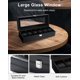 thumbnail image 3 of Caja de Relojes Uten de 6 Compartimentos con Tapa de Vidrio Todo Negro, 3 of 7