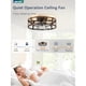 thumbnail image 2 of Ventilador LEDIARY KDYL20 20 pulg Empotrado Luz Control Nogal, 2 of 3