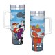 thumbnail image 4 of El Show de Rocky y Bullwinkle Vaso aislado de acero inoxidable con asa, diseño temático, regalo para familia, amigos y fans; incluye pajita y encaja en el portavasos estándar, 40 oz, 4 of 6