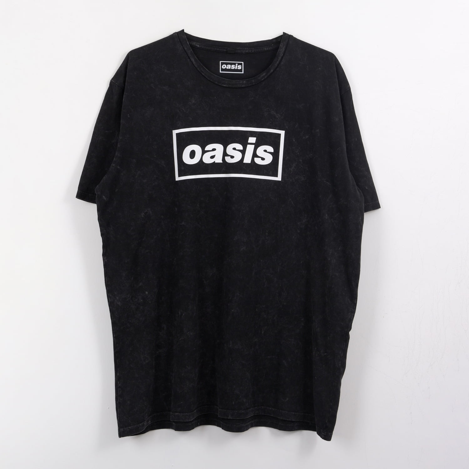 Polera Manga Corta Hombre Gris Logo Oasis
