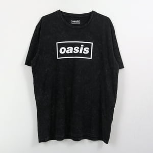 Polera Manga Corta Hombre Gris Logo Oasis